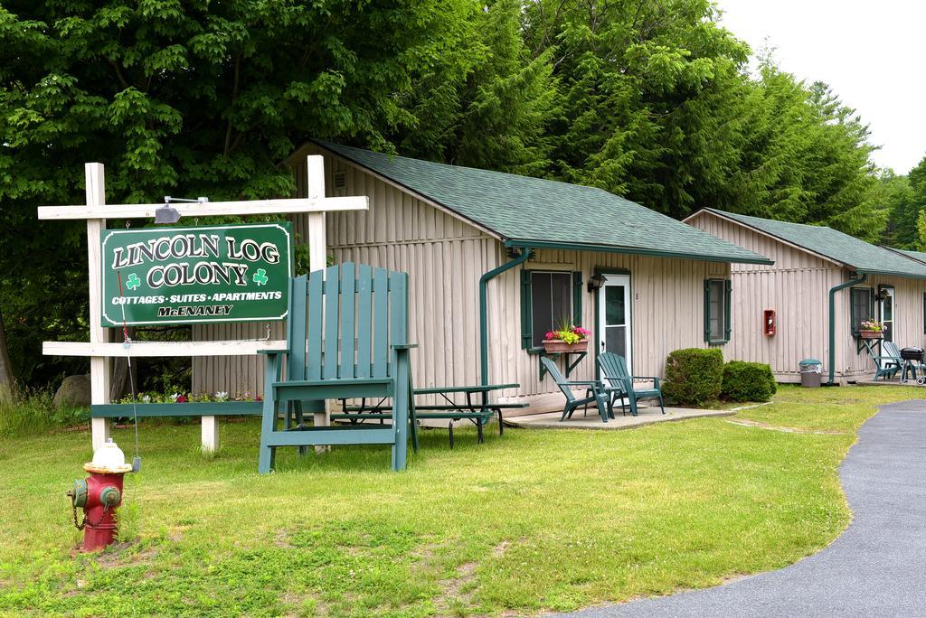 Hotel Lincoln Log Colony Lake George Esterno foto